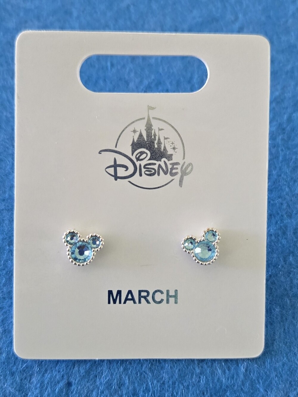 Mickey Mouse MARCH  Birthstone Earrings
